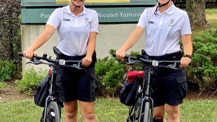 Prévention à vélo : Présence des cadettes de la Sûreté du Québec ce samedi 25 juillet
