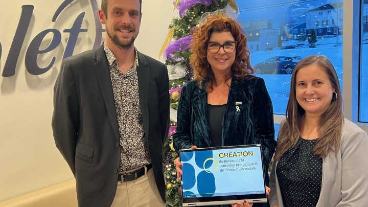 Nicolet se dote d'un bureau de la transition écologique et de l'innovation sociale