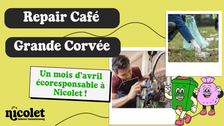 Un mois d'avril écoresponsable à Nicolet !
