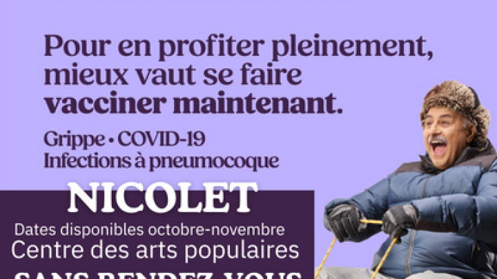 Faites-vous vacciner - clinique mobile Nicolet (SANS RENDEZ-VOUS)