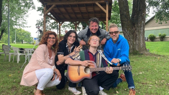 Inauguration de la placette du budget participatif citoyen (volet jeunesse) dans le parc Marguerite-D'Youville à Nicolet   