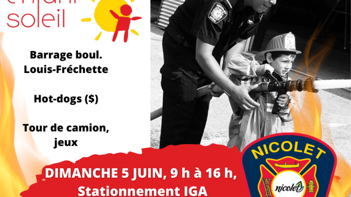 Nos pompiers amassent des fonds ce dimanche pour Opération Enfant Soleil