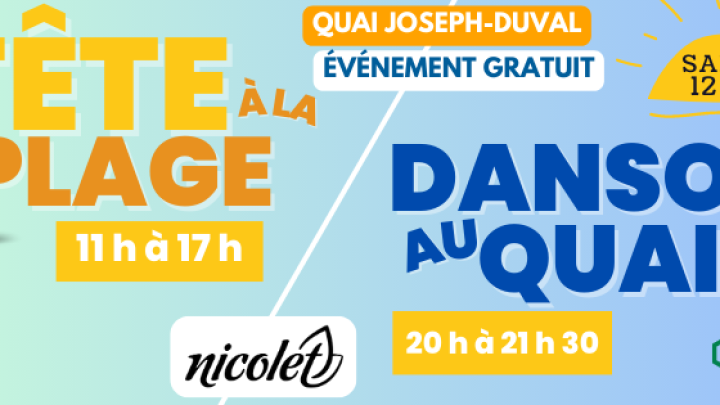 Samedi familial et festif au Quai Joseph-Duval à Nicolet