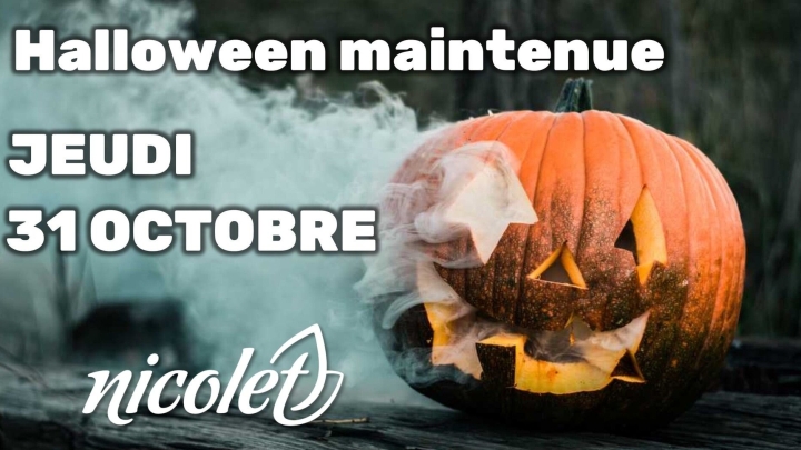 Halloween maintenue le 31 OCTOBRE à Nicolet