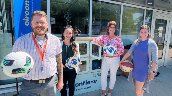 Accédez gratuitement à du matériel de sport grâce aux casiers connectés de Nicolet