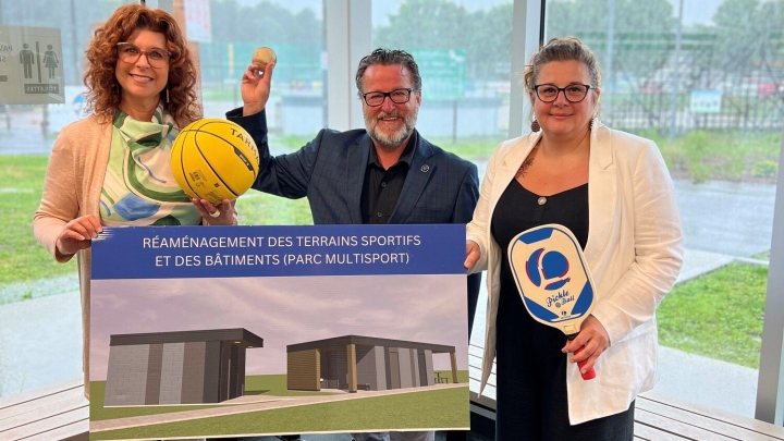 Nicolet reçoit 1,9 million de dollars pour le réaménagement des terrains sportifs et des bâtiments (parc multisports)