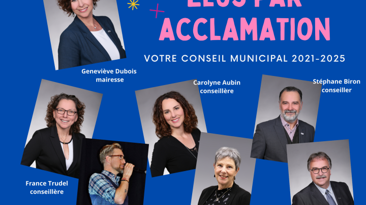 Tous élus par acclamation