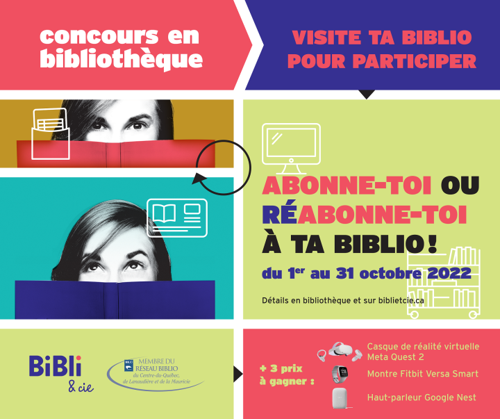 CONCOURS : abonne-toi ou réabonne-toi à la bibliothèque municipale !