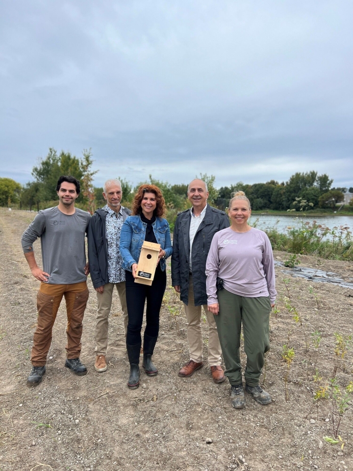 Aménagement d'une bande riveraine élargie à la Maison Rodolphe-Duguay