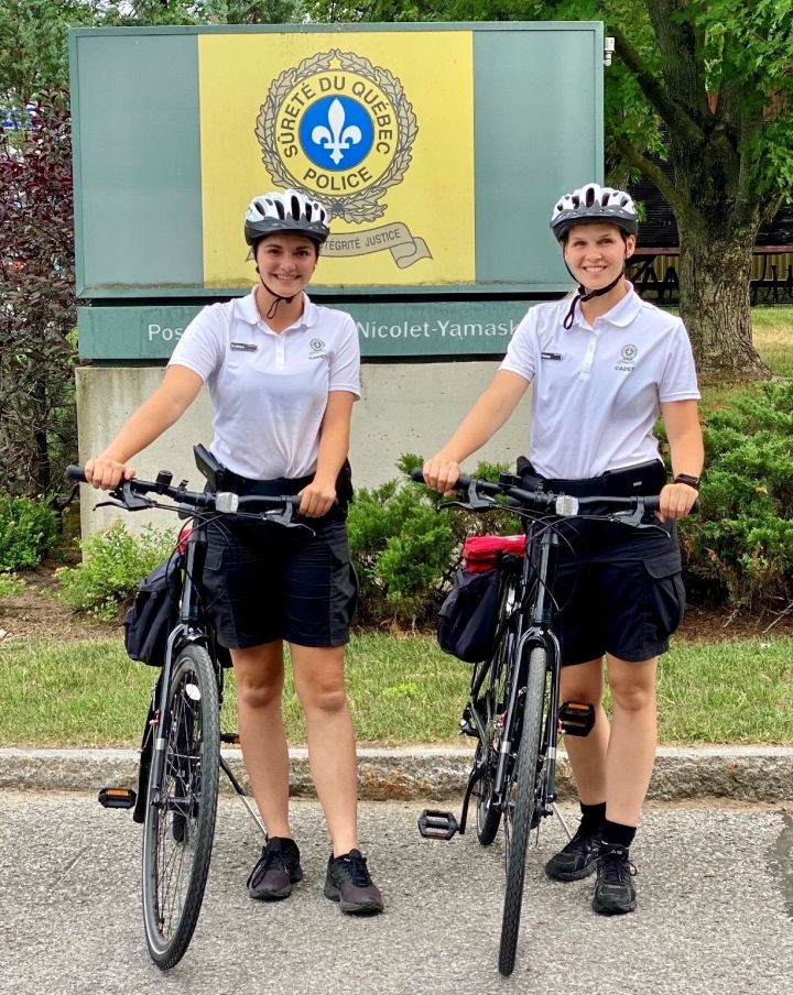 Prévention à vélo : Présence des cadettes de la Sûreté du Québec ce samedi 25 juillet