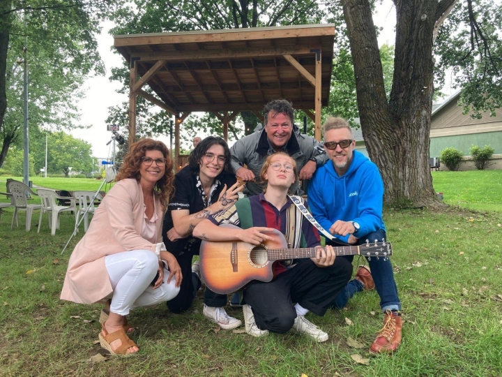 Inauguration de la placette du budget participatif citoyen (volet jeunesse) dans le parc Marguerite-D'Youville à Nicolet   