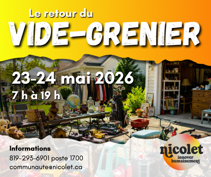 Le retour du Vide-Grenier de Nicolet