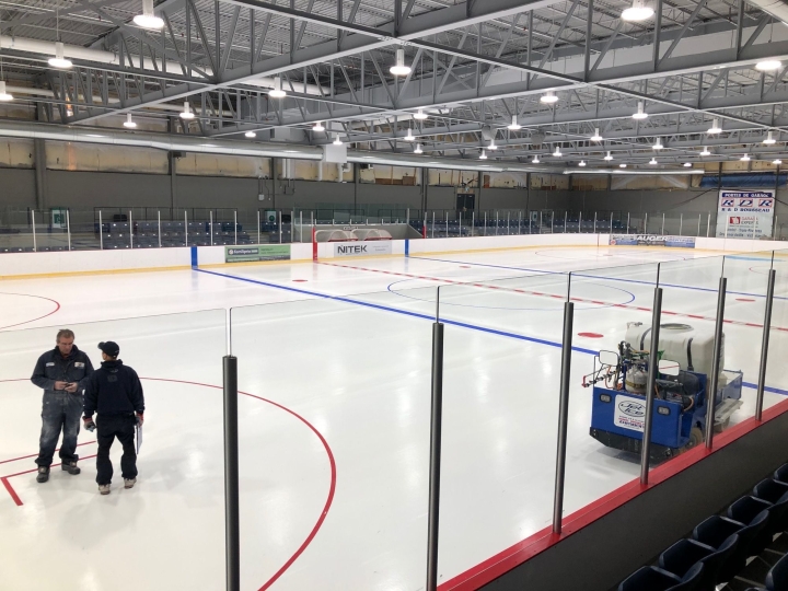 La glace sera prête pour le match du Condor de vendredi!