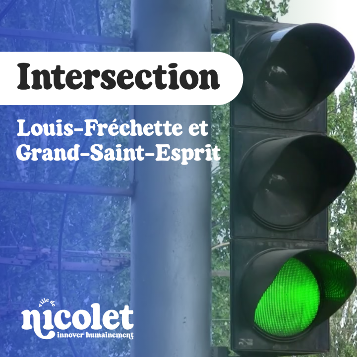 Un feu vert clignotant sera ajouté à l'intersection Louis-Fréchette / Grand-Saint-Esprit