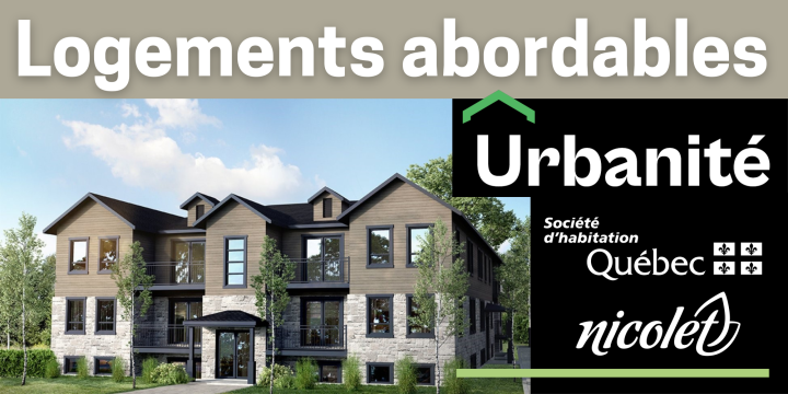 Programme d'habitation abordable Québec (PHAQ) - 16 logements à prix abordable seront construits à Nicolet