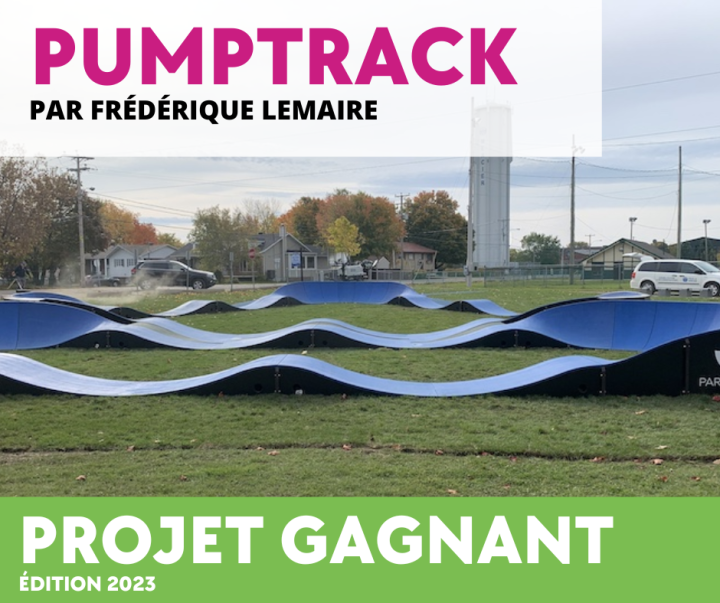 Budget participatif de Nicolet : La piste à rouleaux pour vélos  