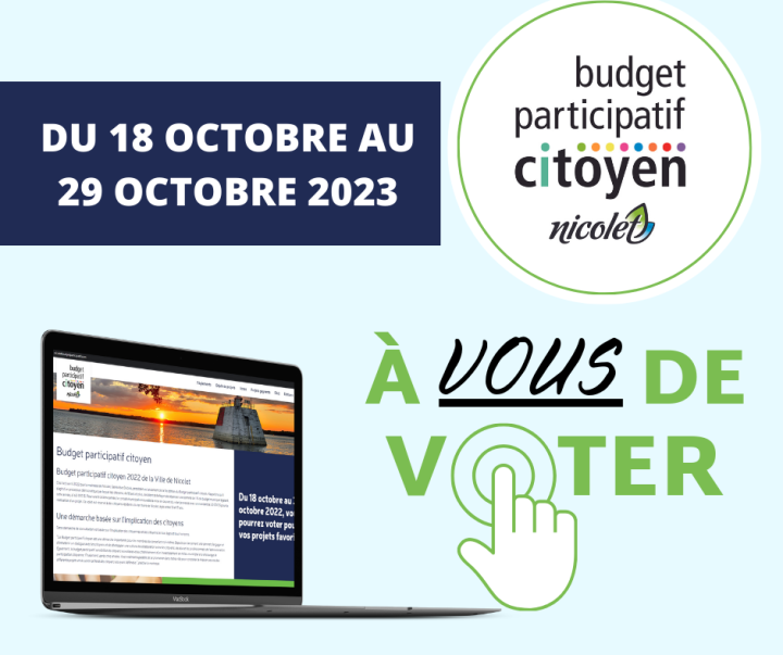 Budget participatif de Nicolet côté vélo ou côté jardin : C'est le moment de voter